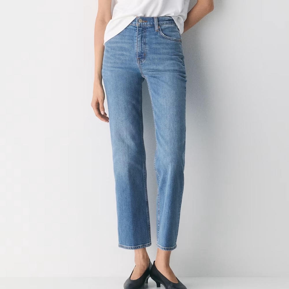 Denim Forum The Arlo Hi-Rise Straight Leg Jeans